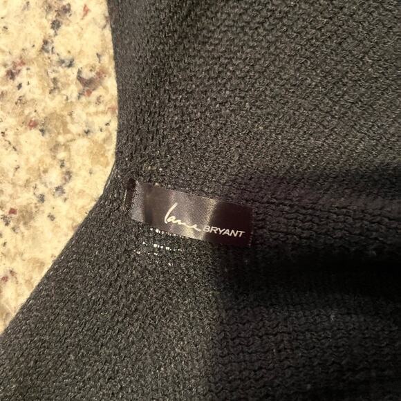 Lane Bryant Wrap Shawl One Size Fit All Colors Black Red White - Picture 5 of 5